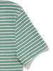 MONICA 半袖シャツ STRIPE BERYL GREEN