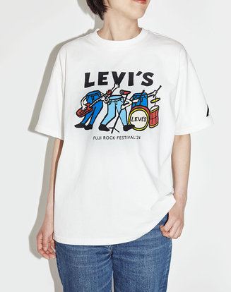 FUJI ROCK FESTIVAL × LEVI’S® オフィシャルTシャツ ホワイト