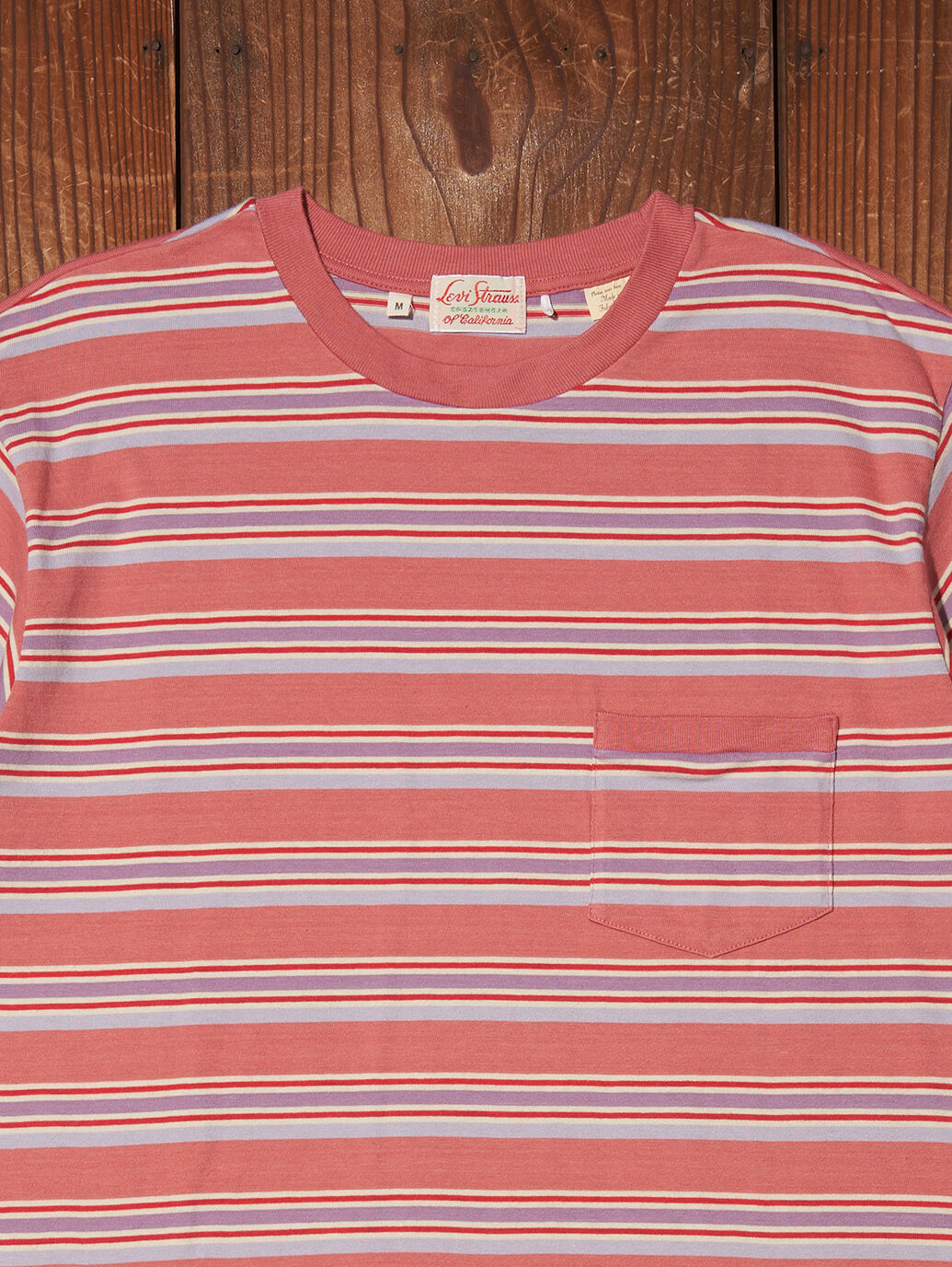 LEVI'S® VINTAGE CLOTHING 1940'S Tシャツ MARKET レッド STRIPE