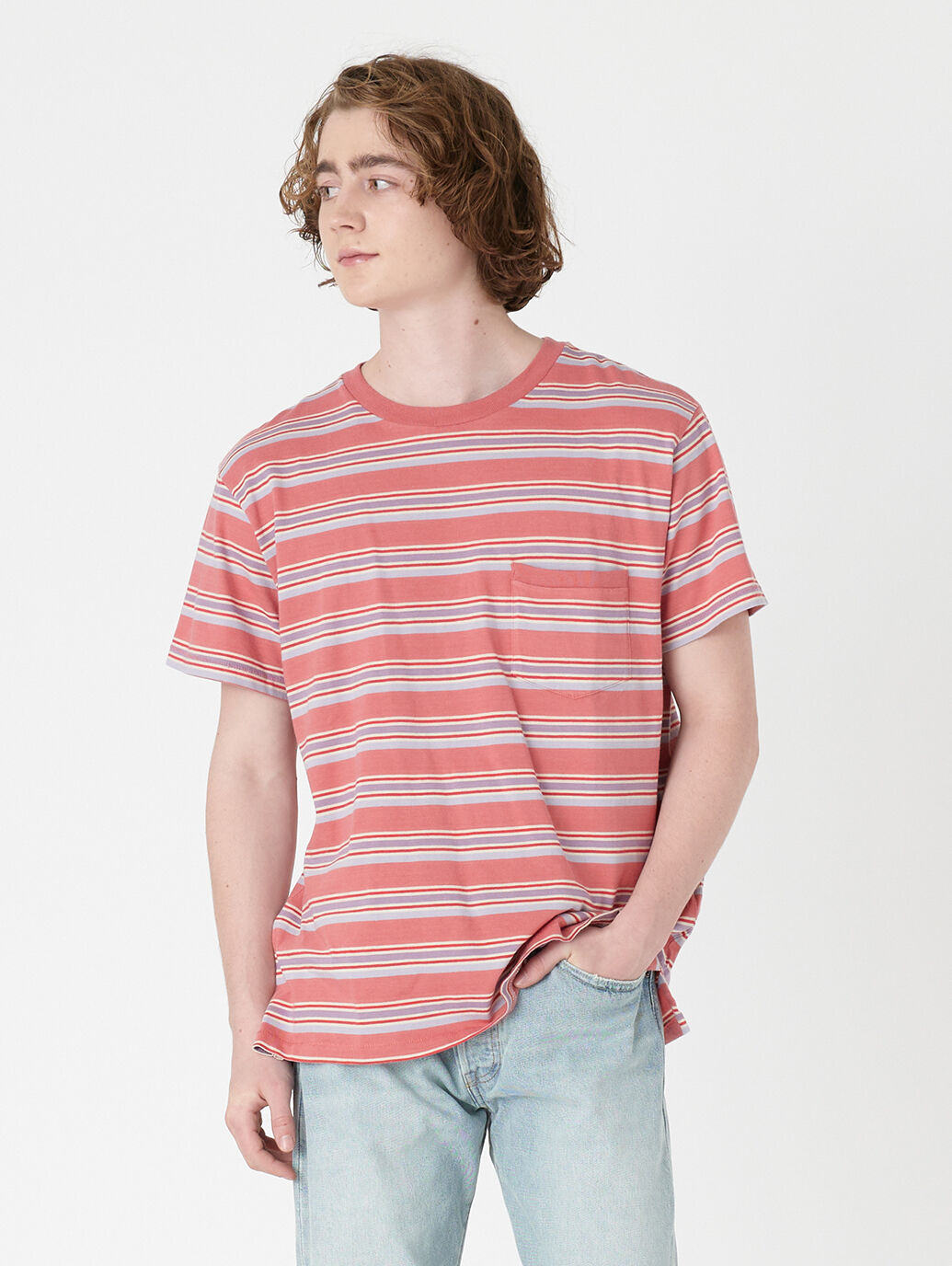 LEVI'S® VINTAGE CLOTHING 1940'S Tシャツ MARKET レッド STRIPE｜リーバイス® 公式通販