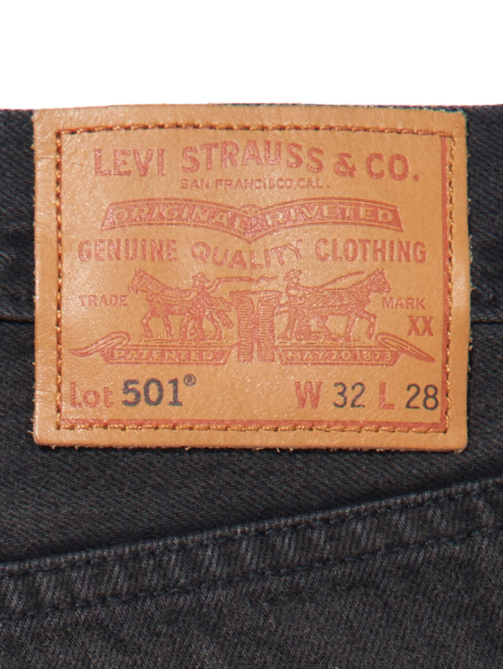 LEVI'S® FOR EDIFICE 501®ジーンズ ブラック WORN IN｜リーバイス