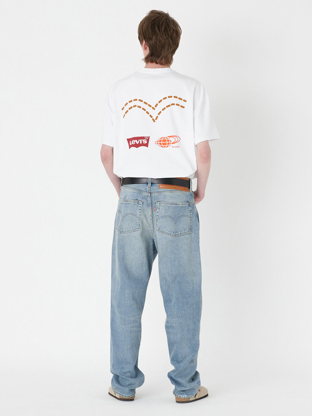 Levi's®X BEAMS グラフィック ポケットTシャツ ホワイト｜リーバイス 