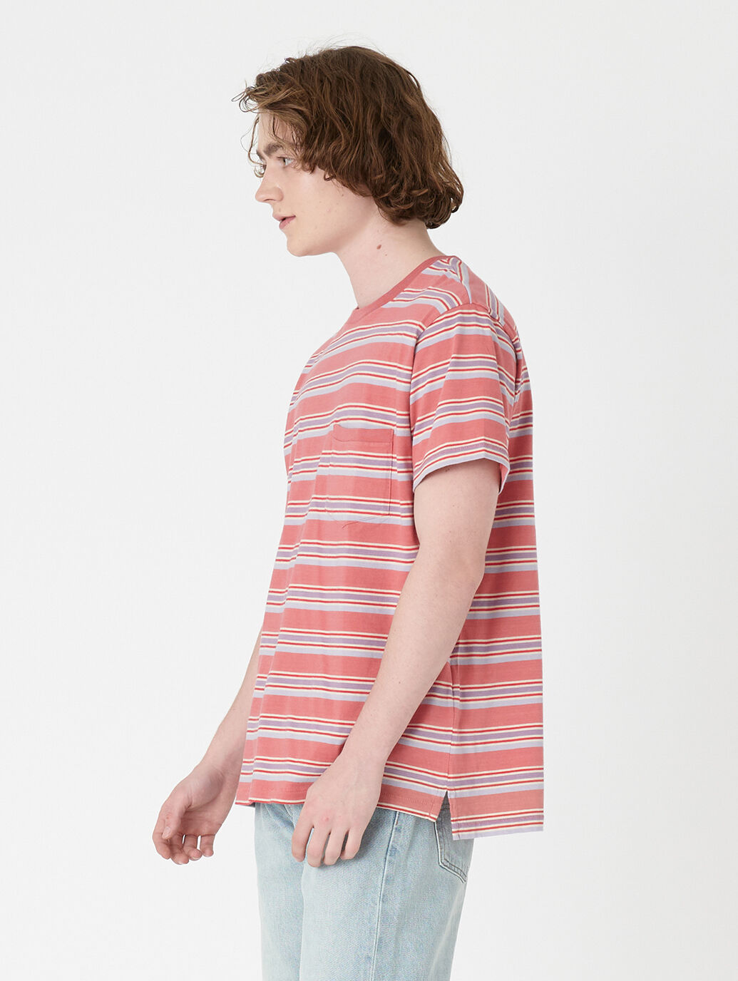 LEVI'S® VINTAGE CLOTHING 1940'S Tシャツ MARKET レッド STRIPE