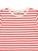 MARGOT ボーダーTシャツ レッド STRIPE CORAL RED