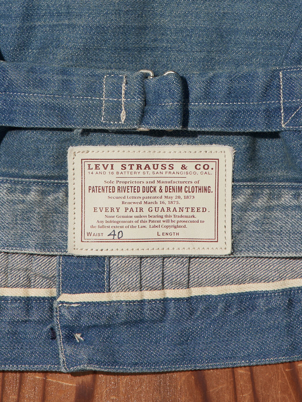 LEVI'S® VINTAGE CLOTHING 1879 プリーツブラウス BARBARY インディゴ