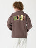 LEVI'S® SKATE ハーフジップシャツ ブラウン PEPPERCORN