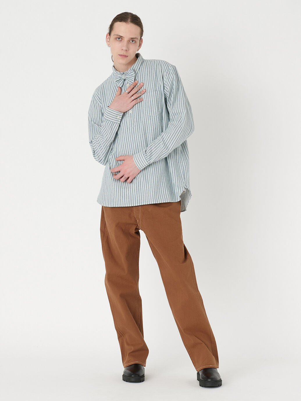 LEVI'S® VINTAGE CLOTHING ポップオーバー サンセットシャツ CLASSIC ブルー ECRU