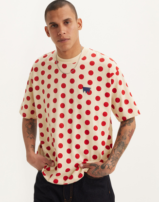 TRICOLOR SPECIAL LEVI'S® SKATE グラフィック Tシャツ レッド POLKA DOT
