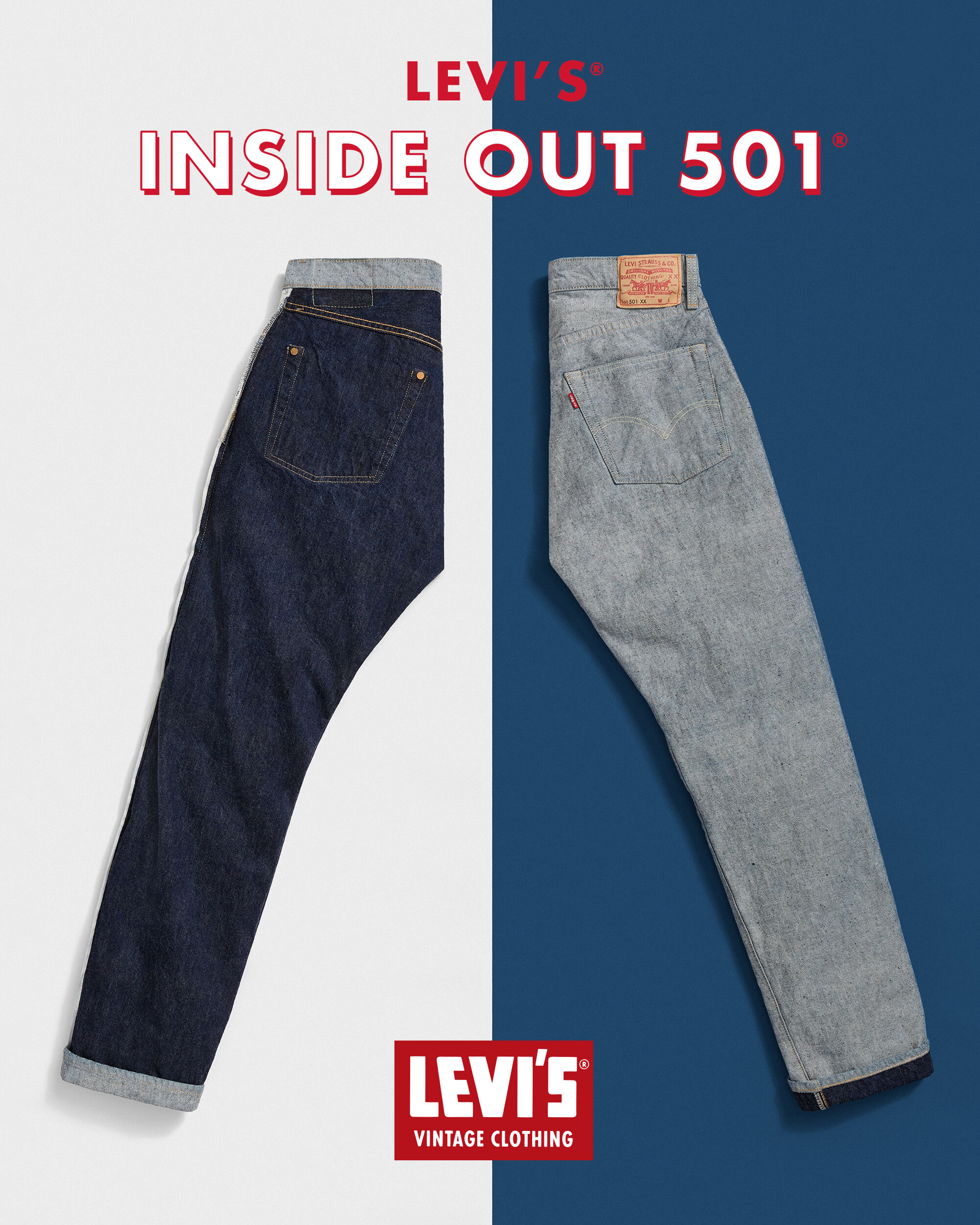 LIMITED EDITIONLEVI'S® VINTAGE CLOTHING INSIDE OUT 501