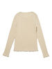 DRY GOODS ヘンリーネックカットソー ベージュ OATMEAL