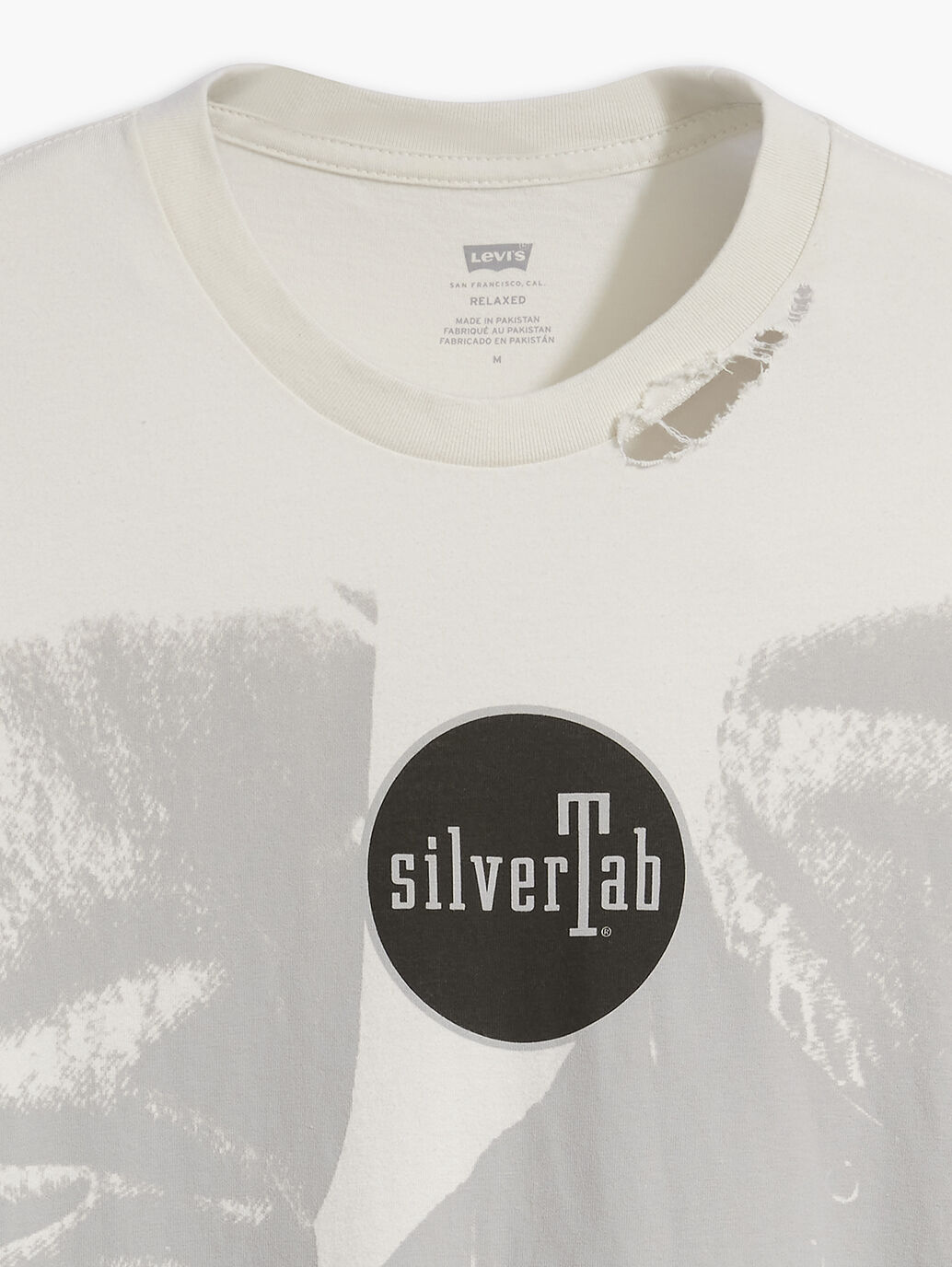 SILVERTAB™ ヴィンテージTシャツ ホワイト WORN & TORN｜リーバイス 