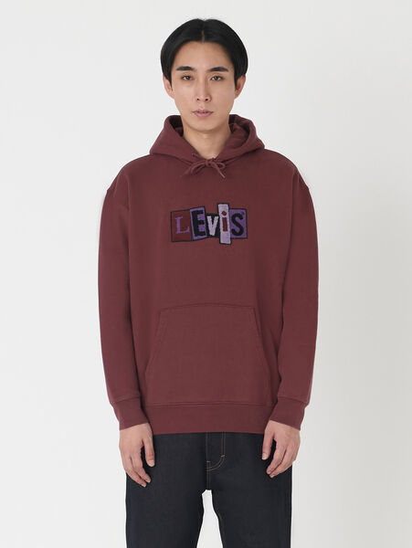 LEVI'S® SKATE フーディー レッド CHENILLE PATCH