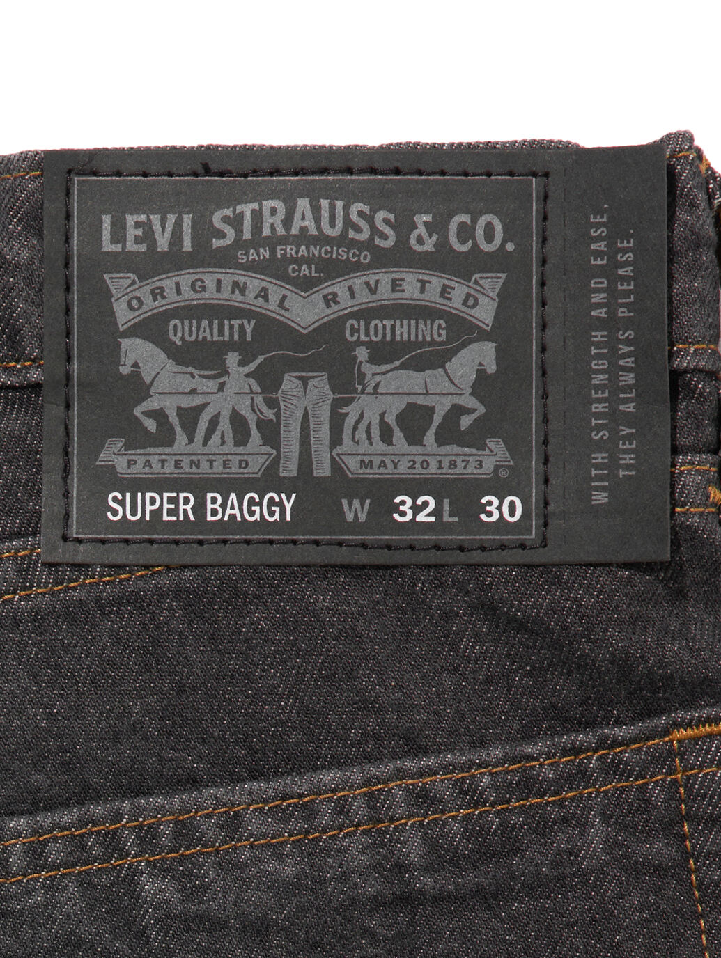 LEVI'S® SKATE SUPER BAGGY ブラック OUT RINSE