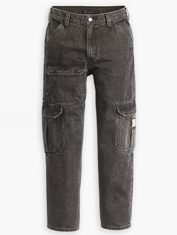 STAY LOOSE CARGO PANT DARKLY WASH