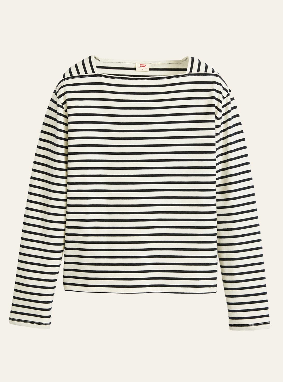 BAY SAILOR LS TEE OPEN WATER STRIPE NAVY