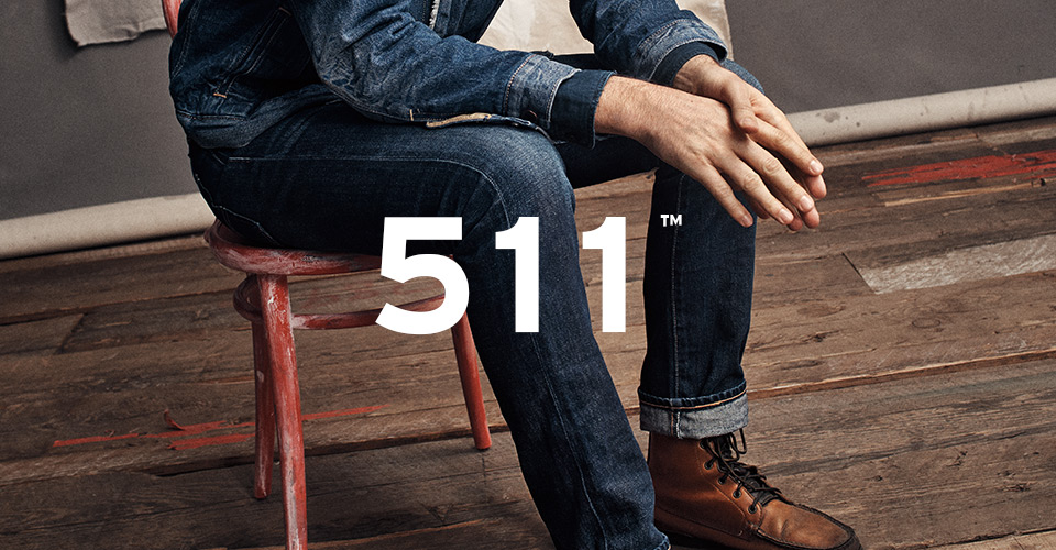 levi's 511 white oak