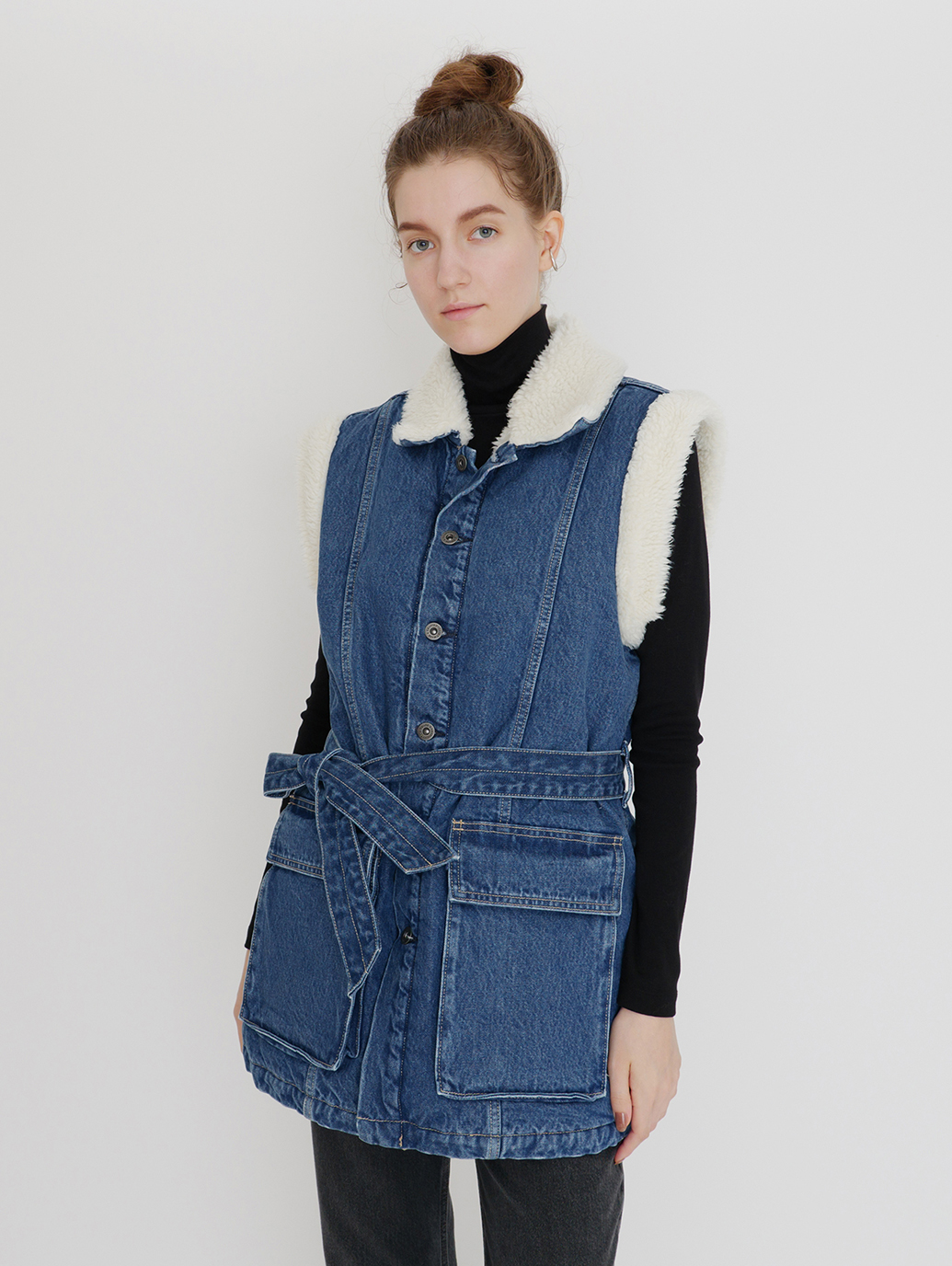 LEVI'S® MADE&CRAFTED®FIELD SHERPA VEST LMC NILE BLUE｜リーバイス